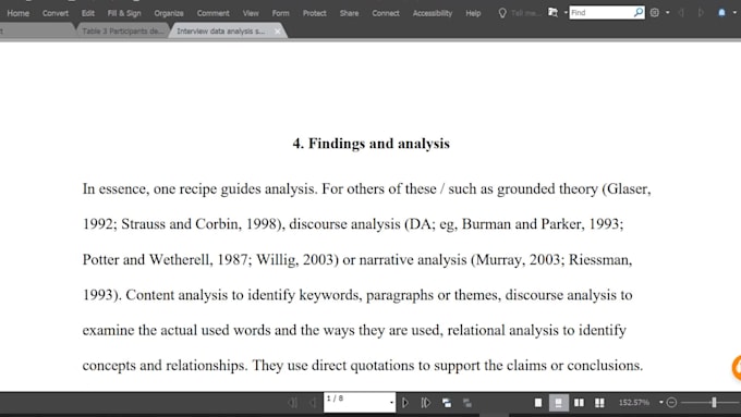 analyse questionnaires, surveys and interviews