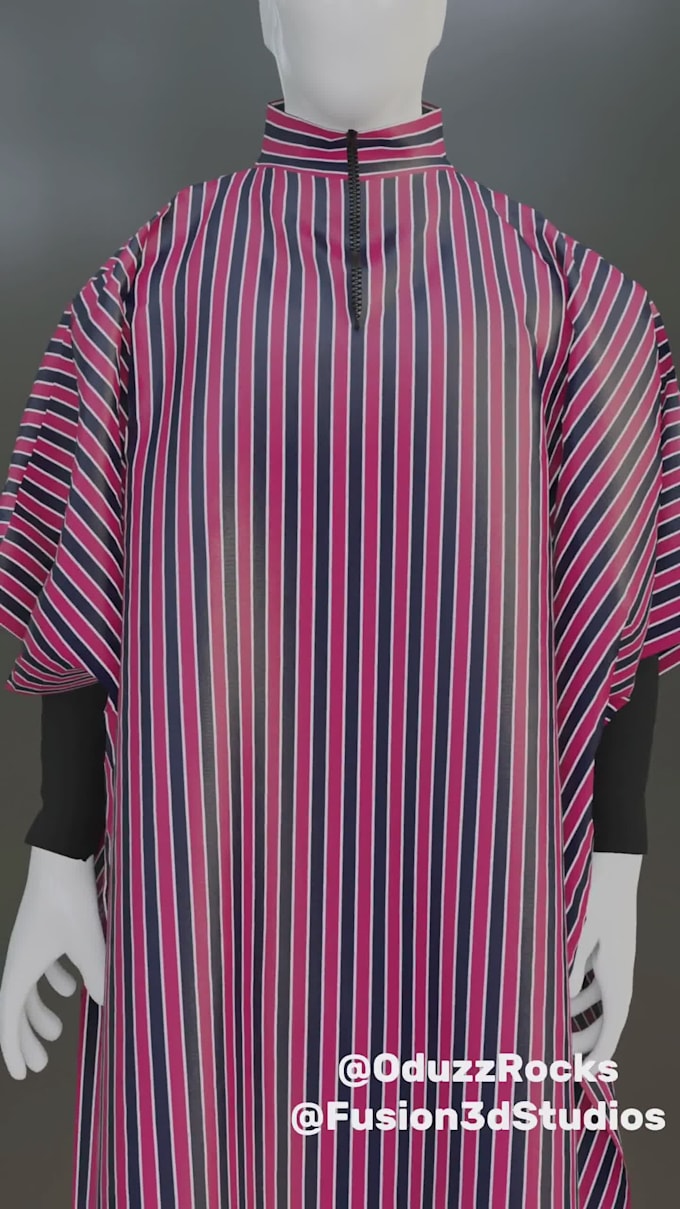 create realistic 3d clothes animation in design for you