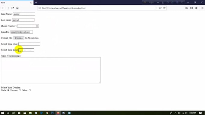 Give you a beautiful html css php form design in just 3 days five dolla ...