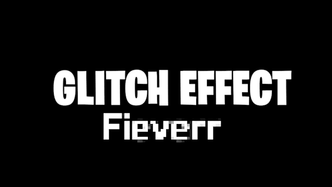 make hd glitch effect in text,logo, background ,intro video