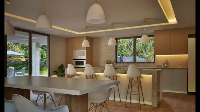 render stunning modern kitchen interiors twinmotion based