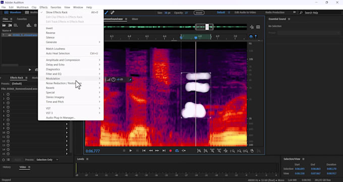 remove unwanted sounds, repair audio, reduce noise and echo for audio