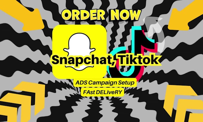 create, setup your snapchat ads, tiktok ads campaign