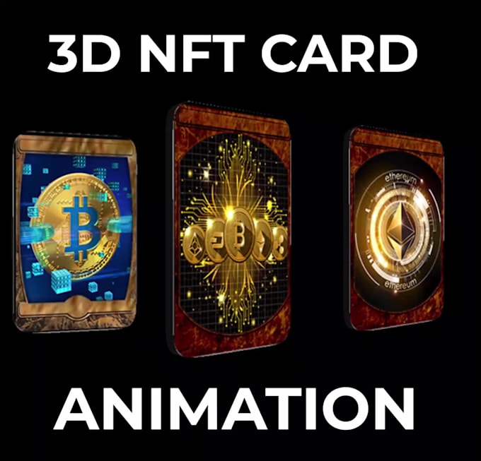 animate and nft trading card and nft artwork or image