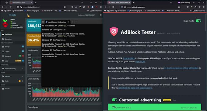 set up a network level adblocker