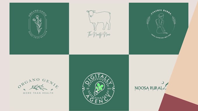 design minimalist line art signature  hand drawn botanical logo