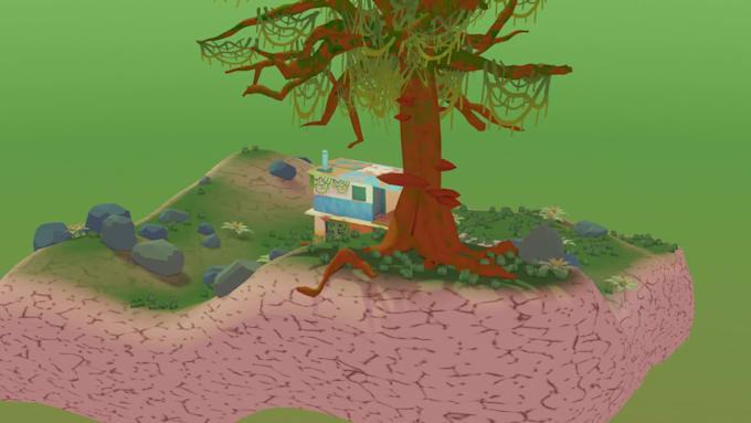 create low poly game assets