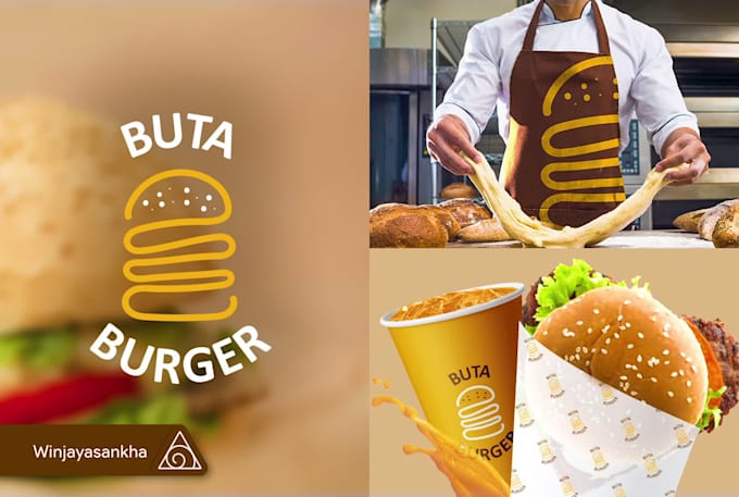 design logo and branding kit for food and drink products and business