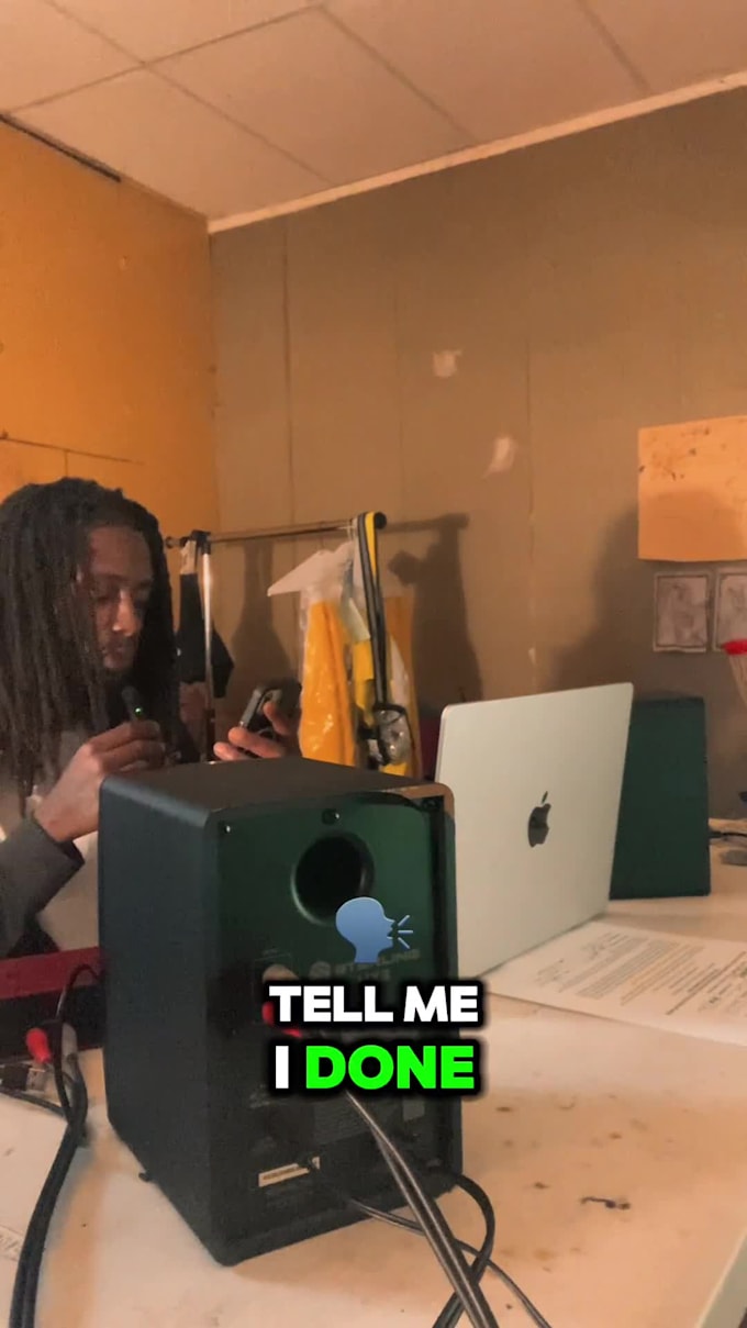 write and record a fire rap verse or feature for your song