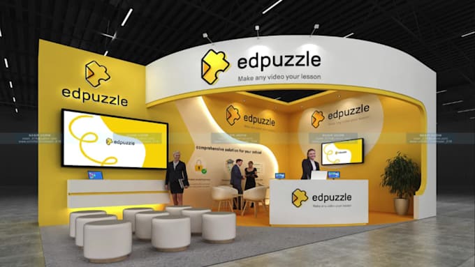 design a trade show and backdrop for your exhibition signage design