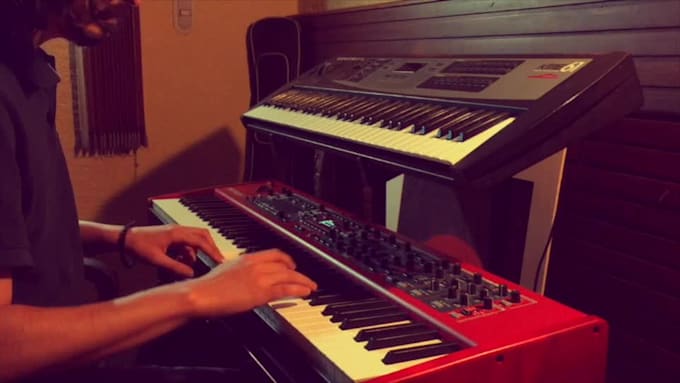 record catchy keyboard melodies, hooks and solos