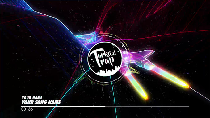 create custom music video visualizer or audio spectrum