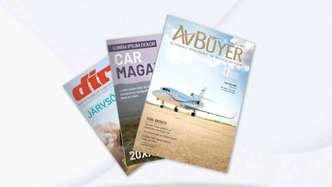 create magazine promo and book page flip animation video