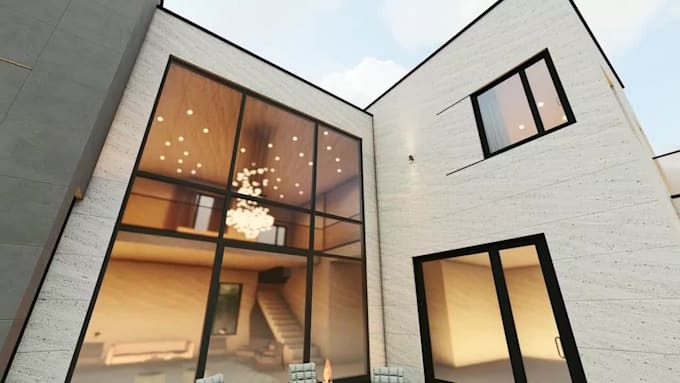design duplex villa with skylight, roof garden and pool