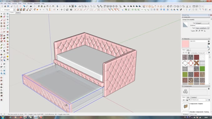 design custom wooden furniture in sketchup