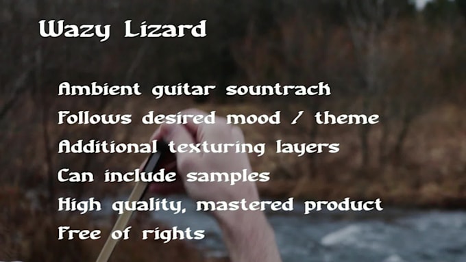 create an atmospheric soundtrack for you