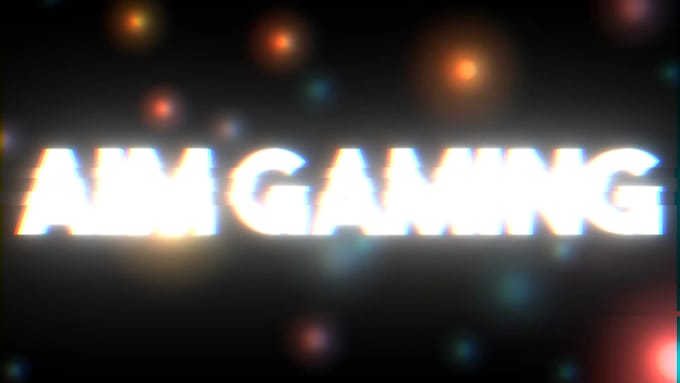 make a gaming intro for youtube channel