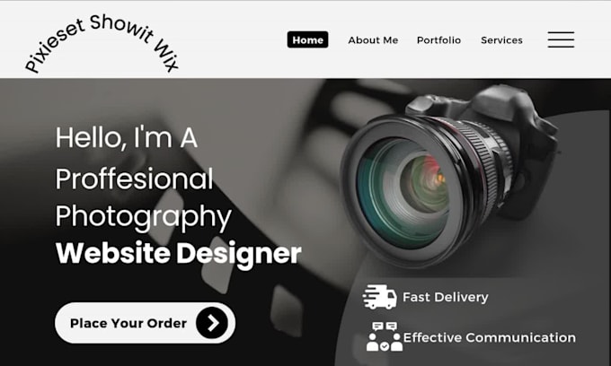 design and redesign pixieset website showit photography website wix website