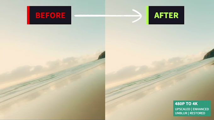 denoise,enhance quality and upscale video upto 4k