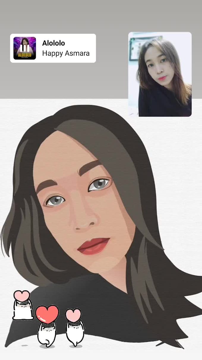 illustration face digital painting