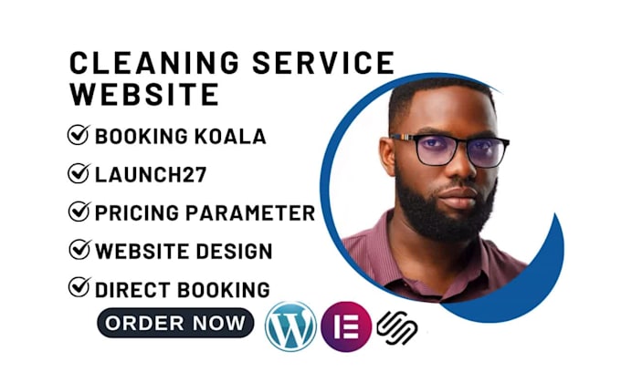 build cleaning service website booking koala website pricing parameters launch27