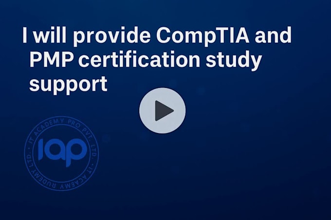 assist in your comptia and pmp certification preparation