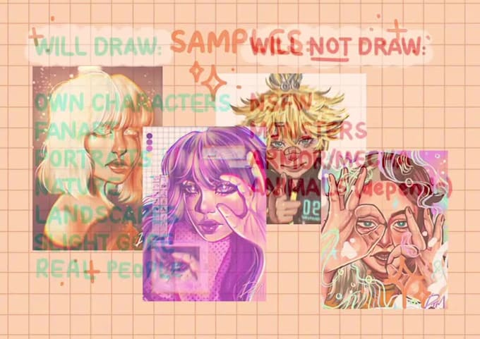 do stylized digital art portrait commissions