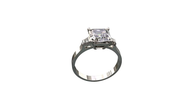 create a 3d jewelry modeling and animation spin loop