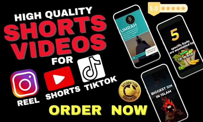 create islamic reels, shorts and videos for you