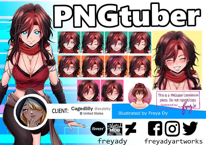 draw pngtuber anime character