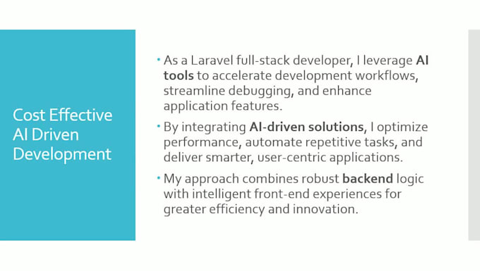 laravel full stack developement