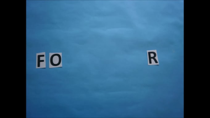 make cool stop motion video with letters