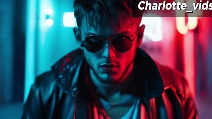 create hyper realistic cyberpunk ai music video
