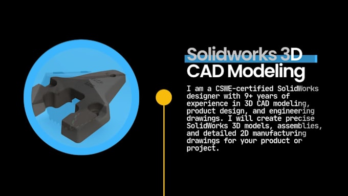 design 3d cad models and technical drawings in solidworks