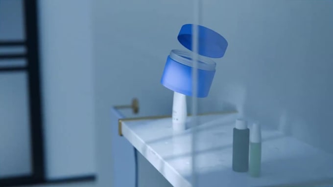 3d cosmetic product animation video, amazon 3d product animation 3d cosmetic ads