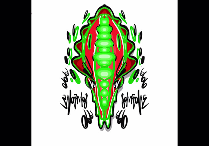 create your new graffiti or logo handdrawn