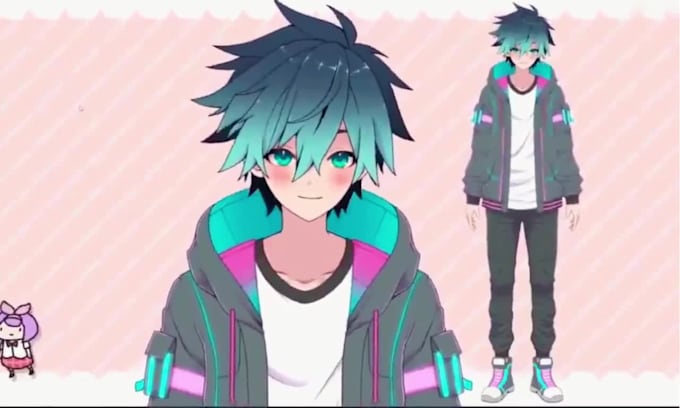 design high quality custom vtuber avatar model live2d vtuber commission anime