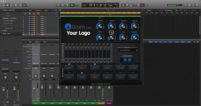 make you a custom vst drum plugin for you to sell