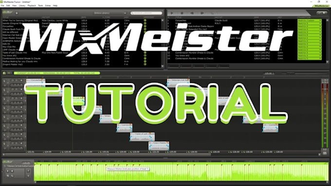 teach you how to use mixmeister