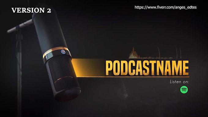 create a cinematic podcast intro and youtube intro outro video