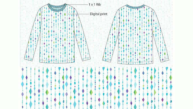 create seamless pattern for textile design