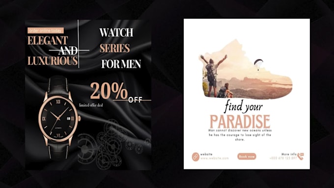 design a promotional poster that fits your needs