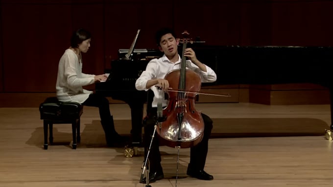 record professional cello on high quality audio equipment