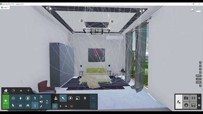 Do interior design, 3d sketchup model, and render