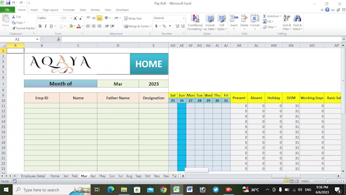 Make excel and word formats, invoices, salary slips by Ijaz3712 | Fiverr