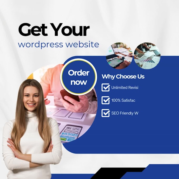 be your wordpress developer, website designer, and create wordpress website