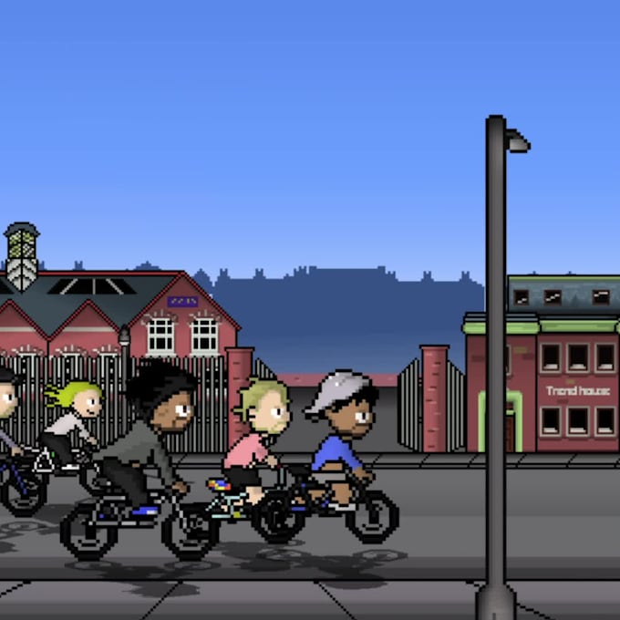 create pixel sprite turnaround a background and animate it