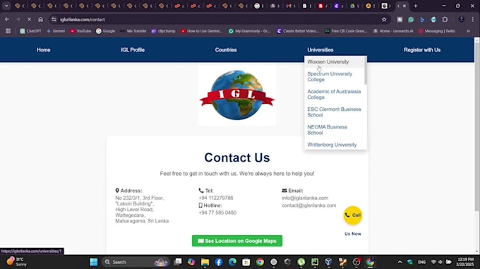 develop a professional website with backend using python and mysql