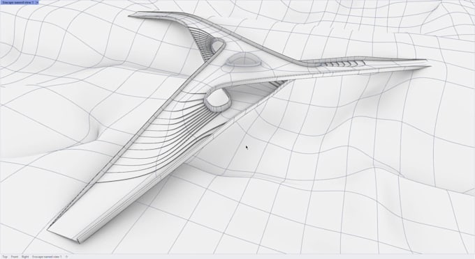 I will model organic 3d from sketches or mid journey