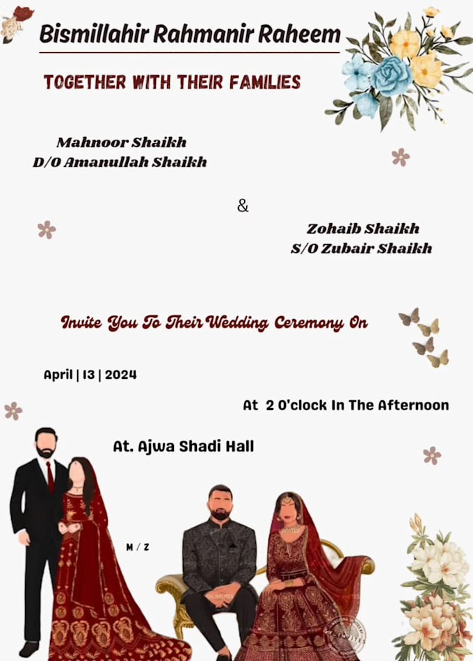 design a wedding invitation